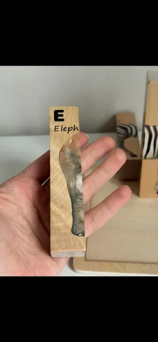 Puzzle a strisce con animali