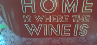 Cestello porta vino in metallo rosso