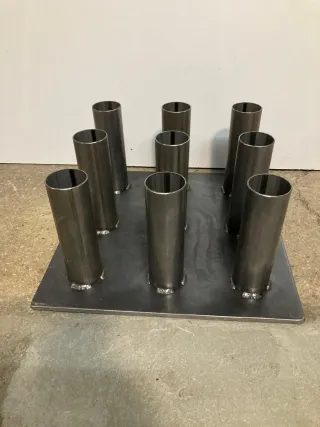 Rack Soporte para 9 Barras Olímpicas de 50 mm