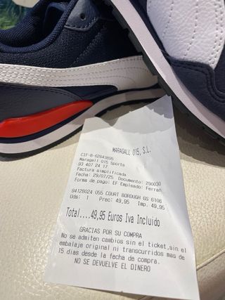 Zapatillas Puma Talla 36 Azul Naranja