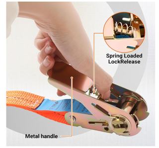 4 Cinghie Cricchetto 1000kg + Cinghia