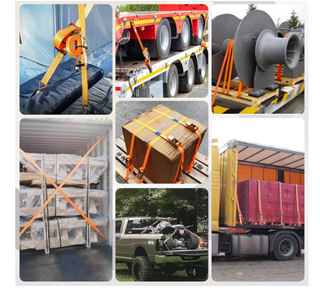 4 Cinghie Cricchetto 1000kg + Cinghia