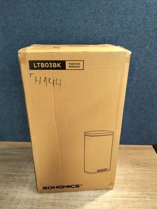 SONGMICS LTB03BK Cubo de basura 30L pedal negro