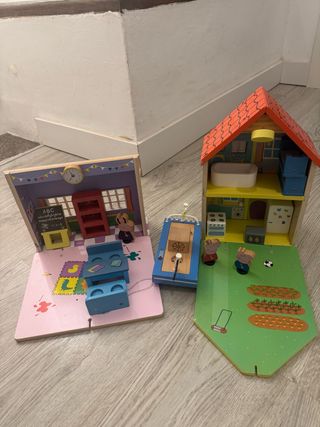 Pack Juguetes Peppa Pig Casa, escuela y Barco