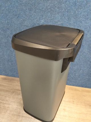 Cubo Basura Cocina SONGMICS 51L Gris Carbón