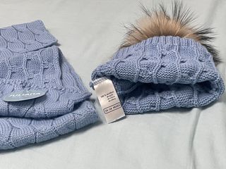 Bufanda y Gorro Juliana Trenzado Pelo Natural