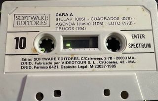 Enter Spectrum - Cassette Juegos y Utilidades