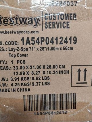 Cubierta para Lay-Z-Spa Helsinki AirJet 180x66cm