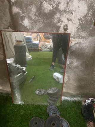 Espejo de cristal y plástico