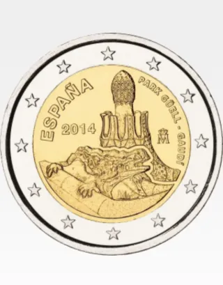 2 euro Spagna 2014 Parco Güell
