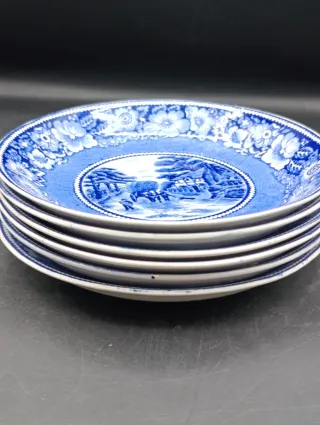 Set platos para pan loza inglesa