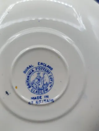 Set platos para pan loza inglesa