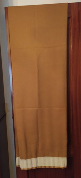 Cortinones Raso Tupido Color Oro Viejo