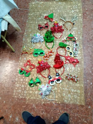 Lote Diademas y Gafas Navideñas