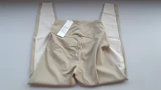 Leggings OYSHO con etiquetas, bicolor beige, M