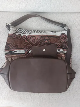 Bolso nuevo HERBOSA tela estampado étnico
