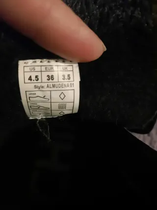 Botines Chika10 Talla 36 Negros