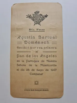 Postal Religiosa 1927