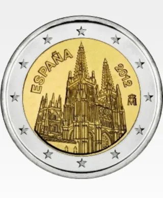 2 euro Spagna 2012 Burgos Catedral