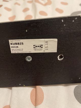 Perchero de pared Ikea marrón oscuro