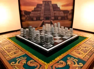 Ajedrez Azteca de Mármol 37X37