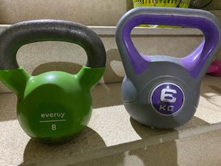 2 Mancuernas Rusas 6 y 8 kg