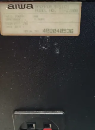 Altavoces Aiwa Negros y Marrones