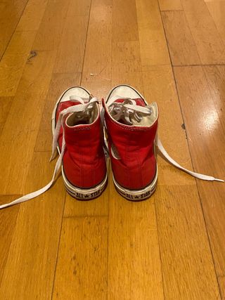 Converse Rojas Originales Talla 37,5