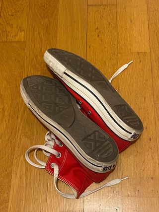 Converse Rojas Originales Talla 37,5