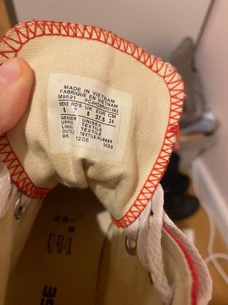 Converse Rojas Originales Talla 37,5