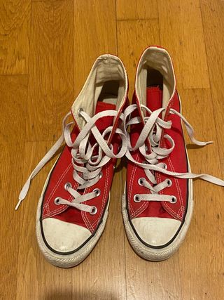 Converse Rojas Originales Talla 37,5