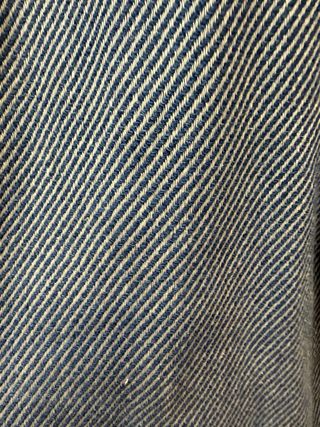 Blazer Massimo Dutti espiga azul y blanco