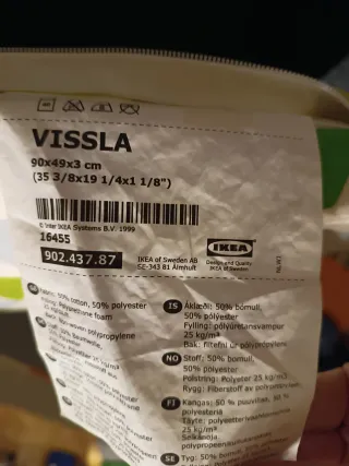 Cojín Ikea Vissla Triángulos Colores
