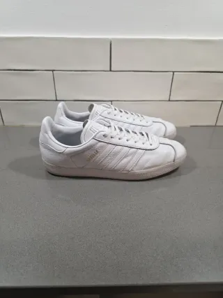Zapatillas Adidas Gazelle t.43 Blancas