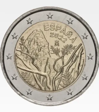 2 euro Spagna 2022 Garajonay