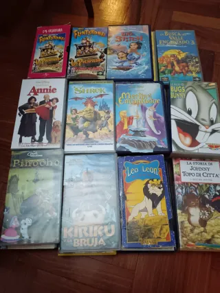 Lote VHS Películas Infantiles Animadas