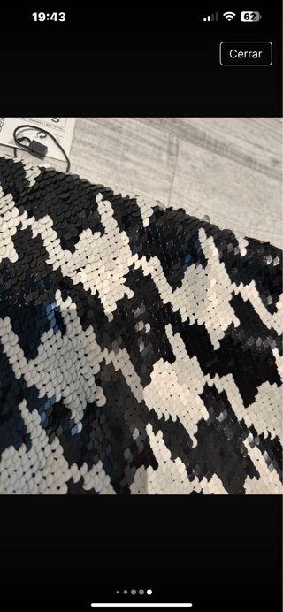 Falda lentejuelas Zara nueva