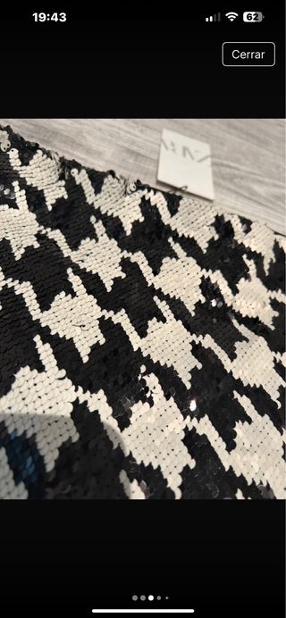 Falda lentejuelas Zara nueva