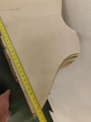 Consola Antigua Vintage Madera Beige y Dorado