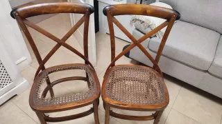Sillas Thonet Madera y Rattan para Restaurar
