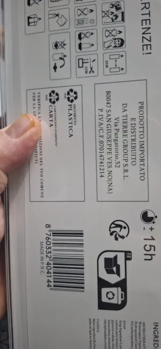 Candela profumata vaniglia e diffusore