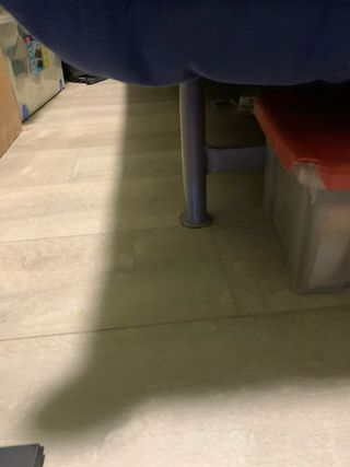 Sofá Cama Azul Tela