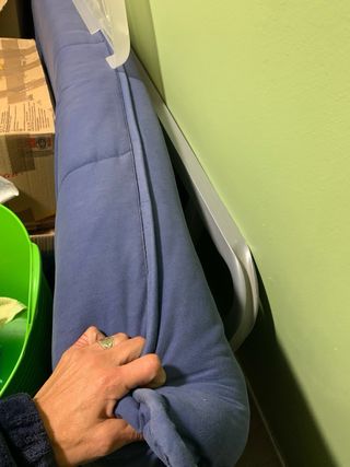 Sofá Cama Azul Tela