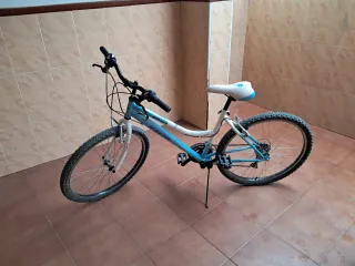 Bicicleta Mujer Azul y Blanca