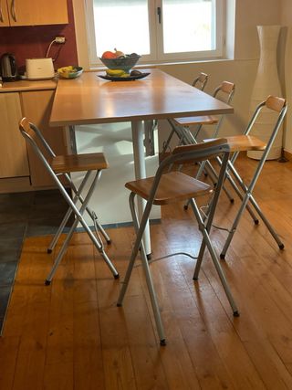 5 Taburetes Altos Plegables,sueltos 25€ pack 100€