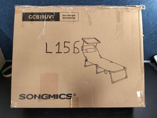 SONGMICS Tumbona Reclinable 193x53x29 cm Gris