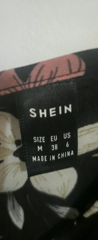 Vestido Shein Flores Talla M