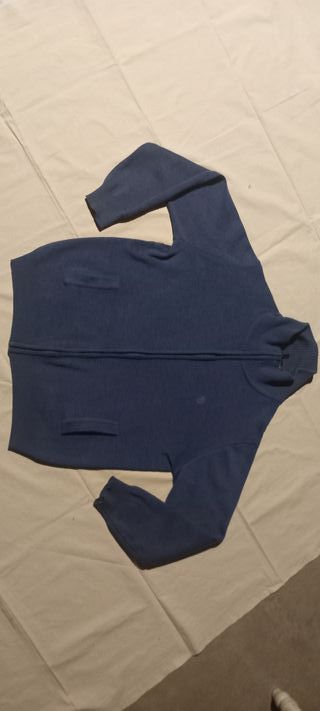 Rebeca azul con cremallera