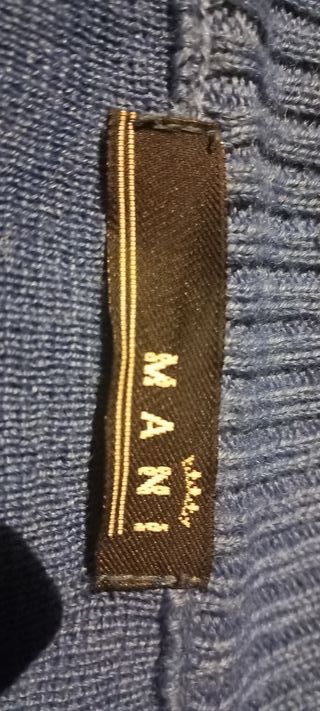 Rebeca azul con cremallera