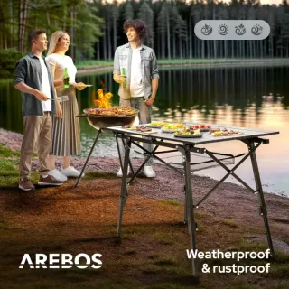 Arebos Mesa de Camping Plegable AR-HE-ACT90B
